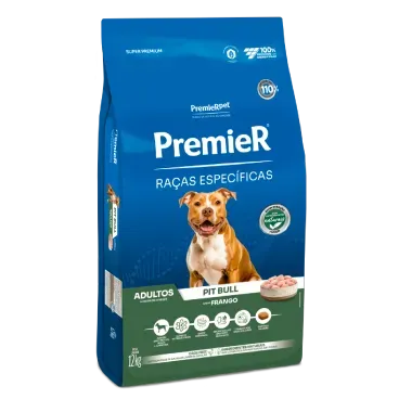 Racao Premier Racas Especificas Pitbull Adulto 12kg lateral